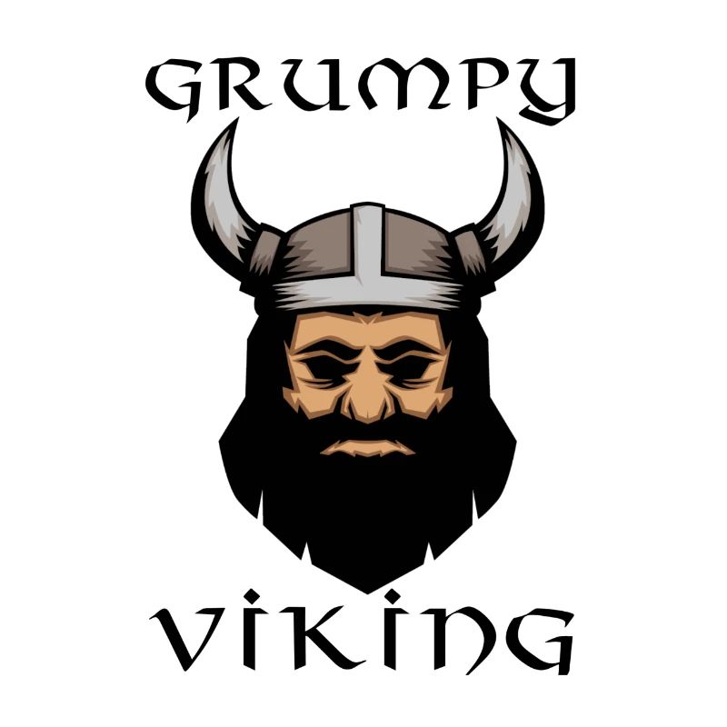 Grumpy Viking Witziger Comic Wikinger