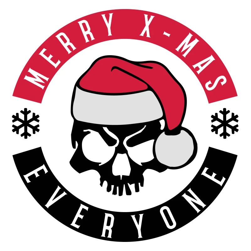 skull christmas merry