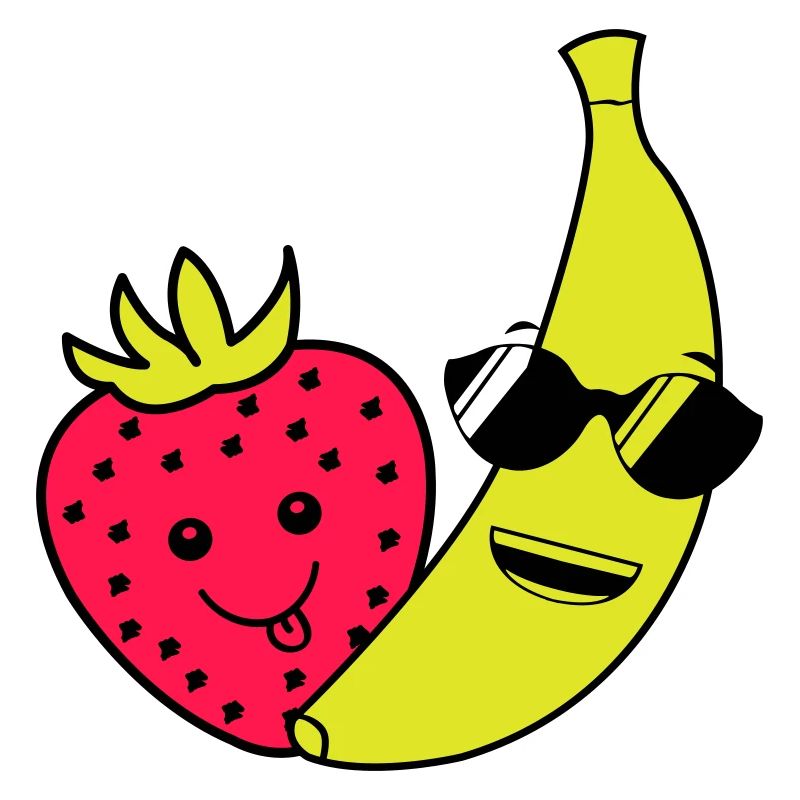 erdbeere banane
