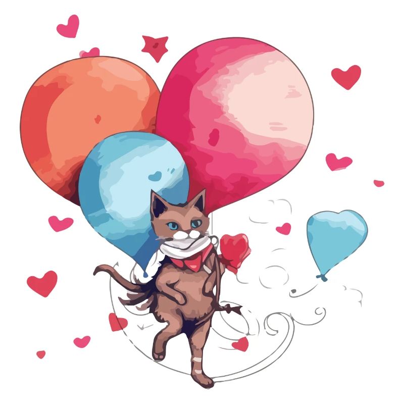 Mina die Ballonkatze