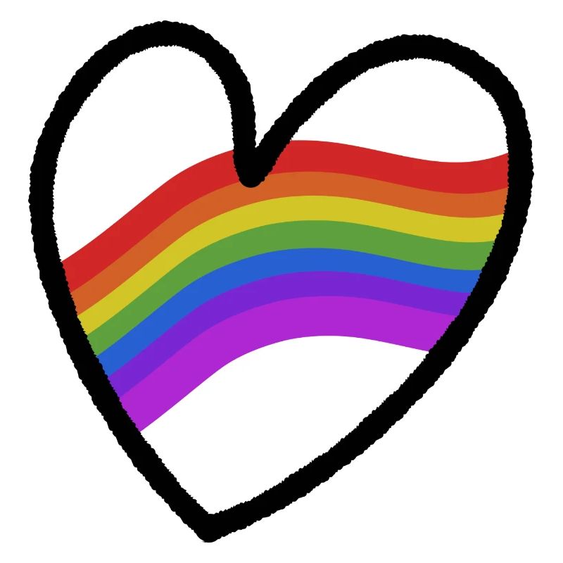 LGBTQ+ Heart Regenbogenfahne