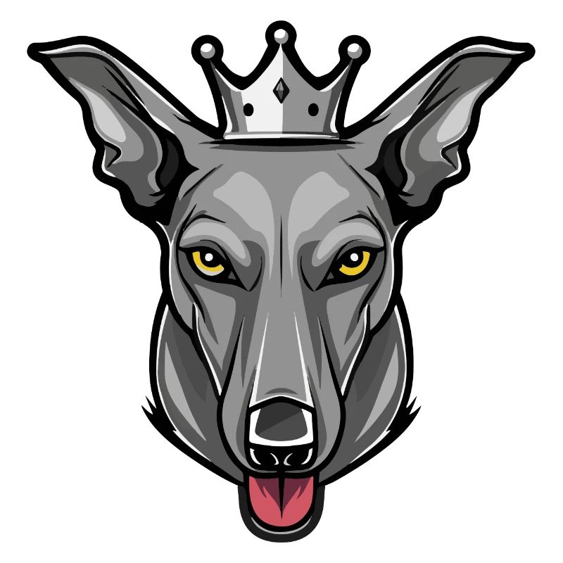 Greyhound Hund Krone