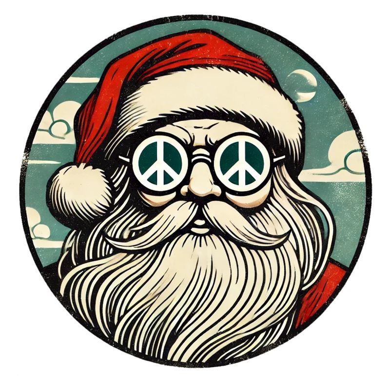 Hippie-Weihnachtsmann