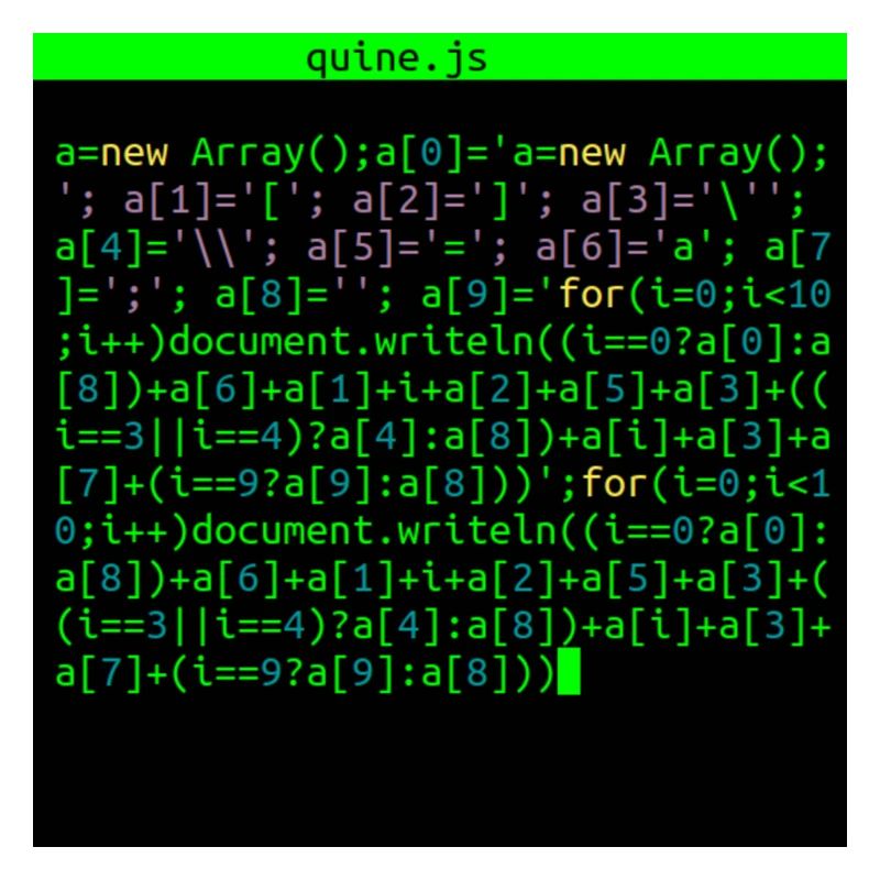 quine javascript