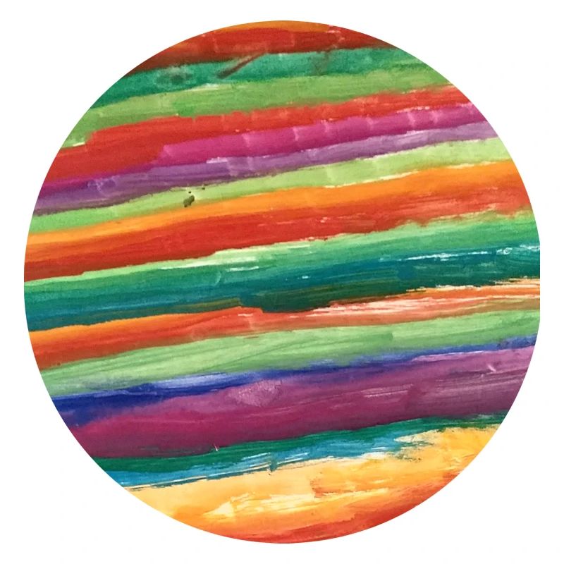 bunter gemalter Planet