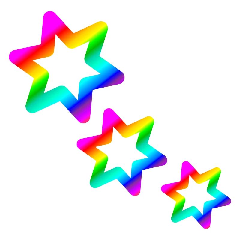 bunte Sterne Regenbogen