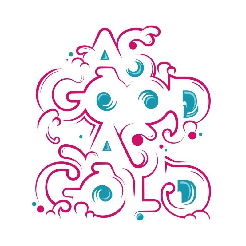 Neon Blumen Ornament