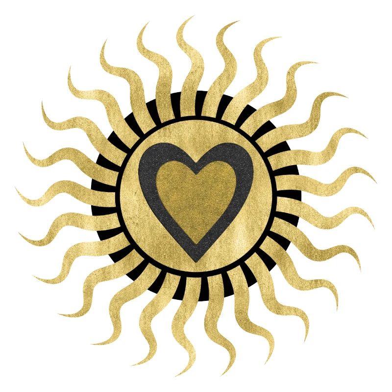 Goldenes Sonnenherz