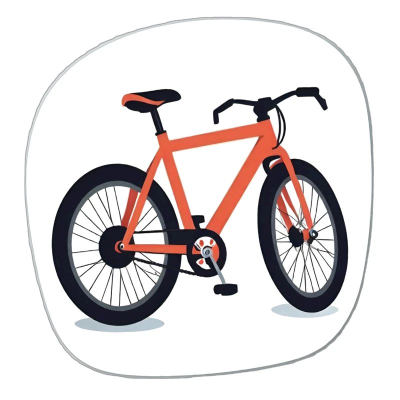 Orangenes Fahrraddesign