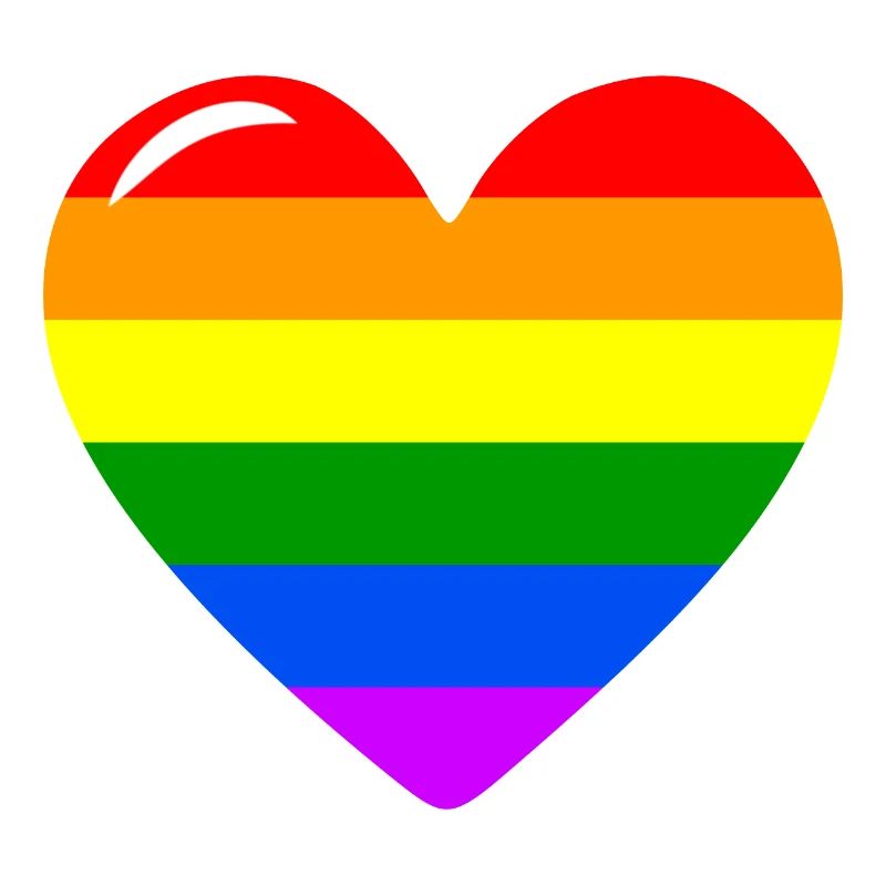 Herz Liebe Regenbogenflagge