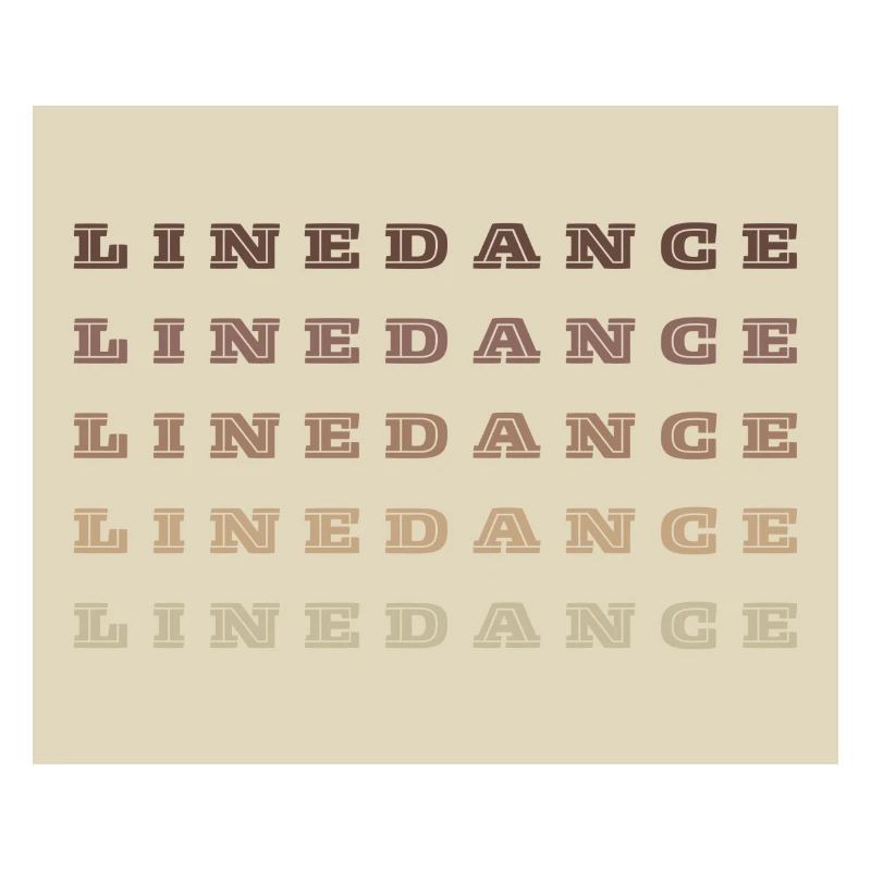 Line Dance Schrift