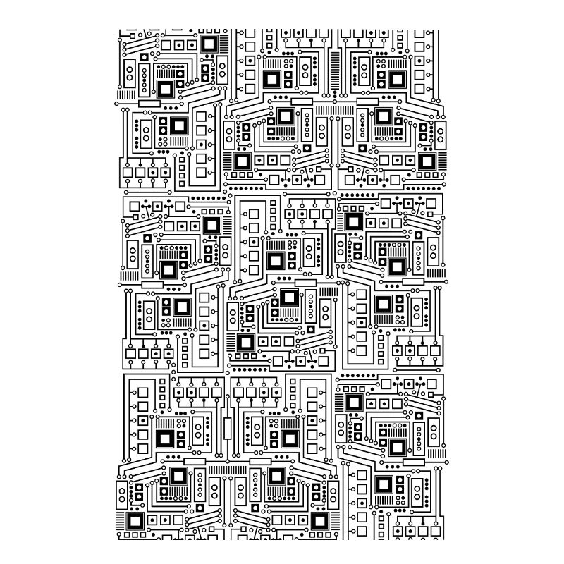 Platine CPU Motiv Technik Muster Computer Geschenk