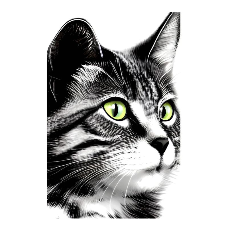 Inländische kurzhaarige Katze
