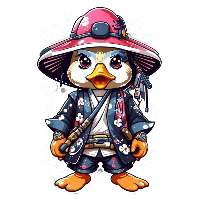 Quack-tastic Samurai Adventures: Cute Samurai Duck