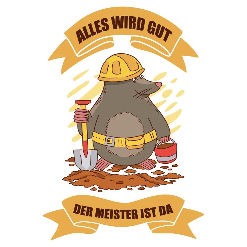 Lustiges Maulwurf Design
