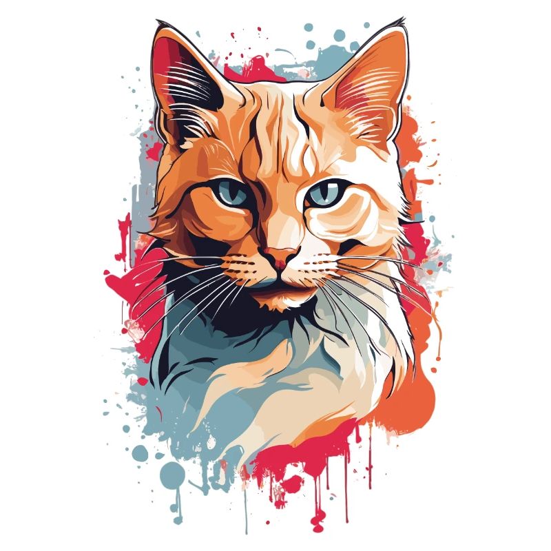 Chat tricolore mignon