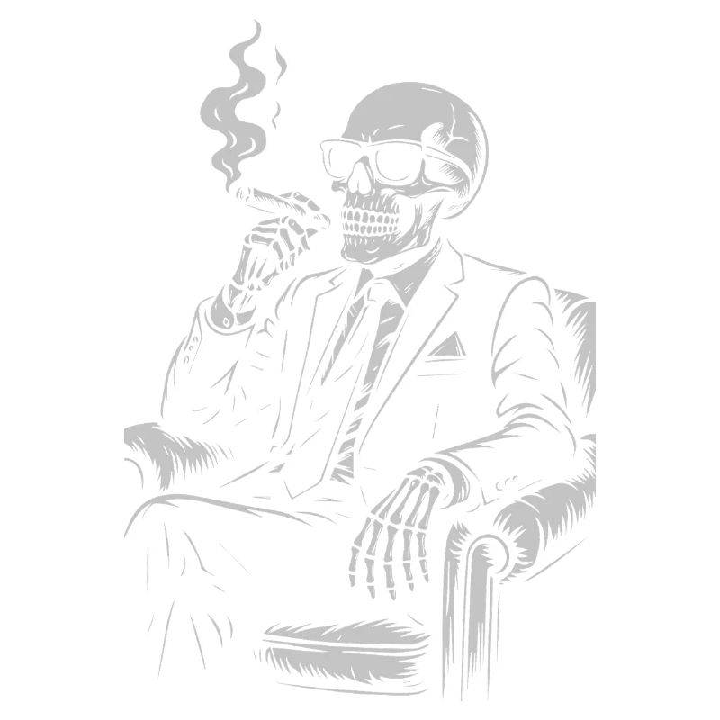 Noir Skelett im Smoking-Anzug