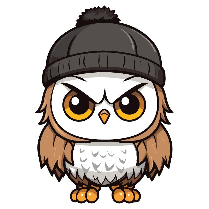 Eule Comic Winter Cozy