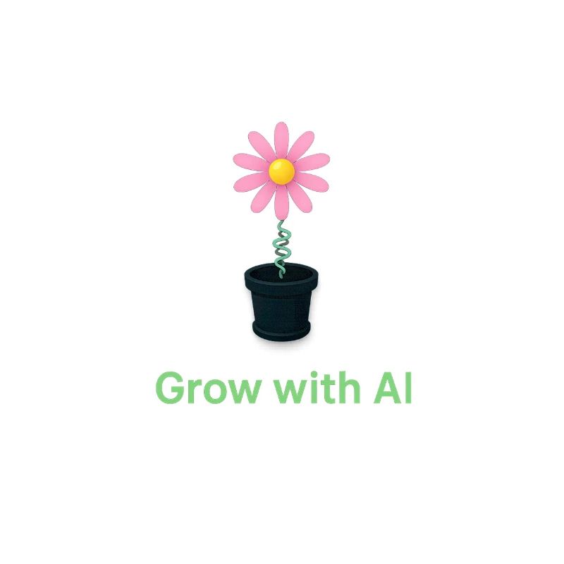 KI-Blume im Topf