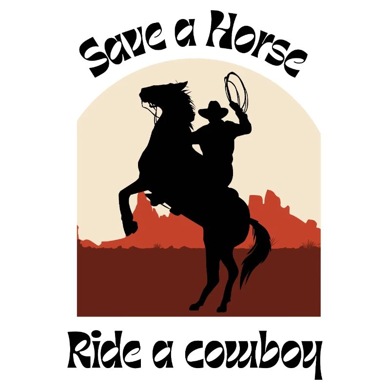 Saddle Heroes Western Silhouette