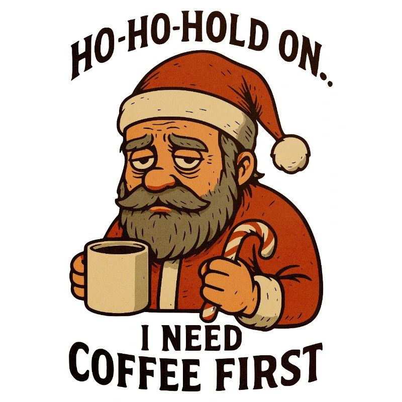Weihnachts-Santa Kaffee zuerst
