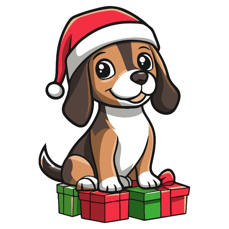 Beagle Hund Weihnachten Geschenke