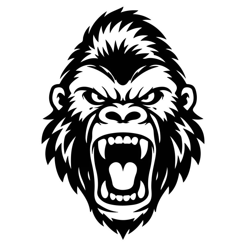 Gorilla Kopf Symbol