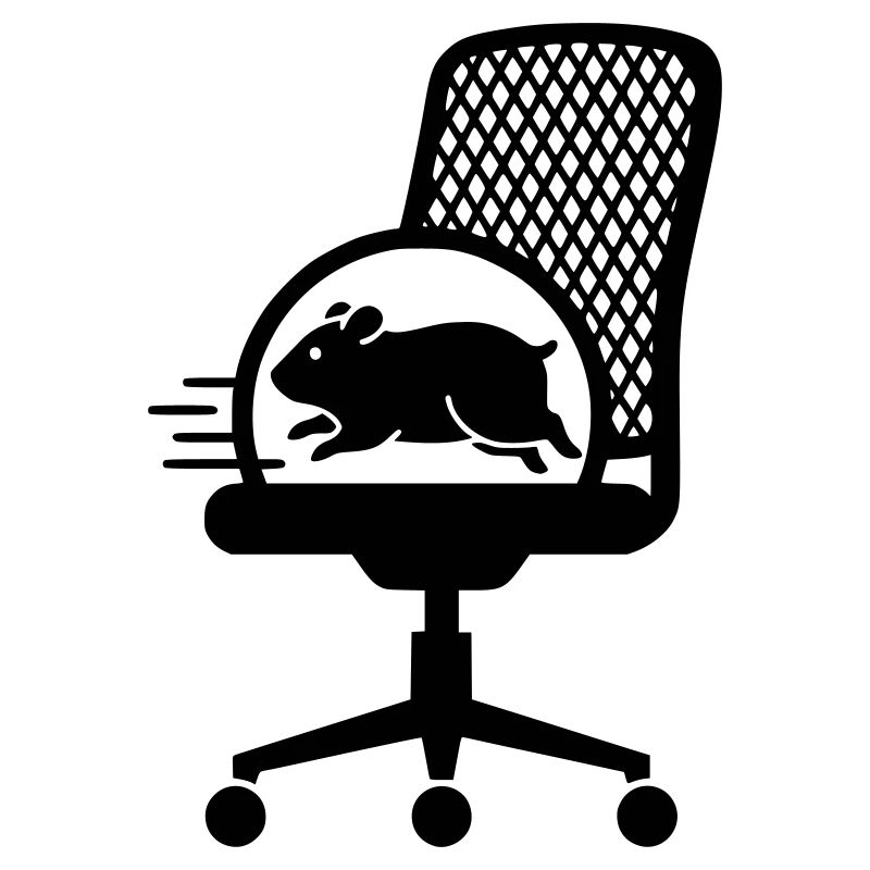 Hamsterrad Bürostuhl Stress