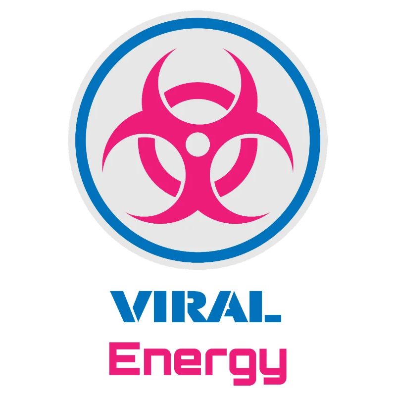 Virale Energie – Biohazard-Neonsymbol