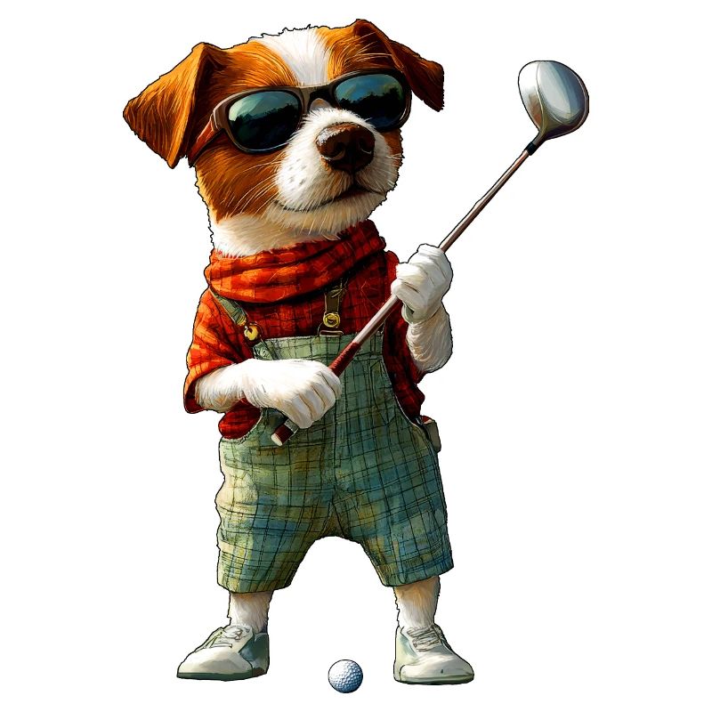 Golf Jack Russell Hund