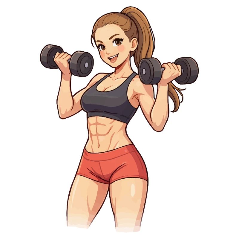 Krafttraining Powerfrau
