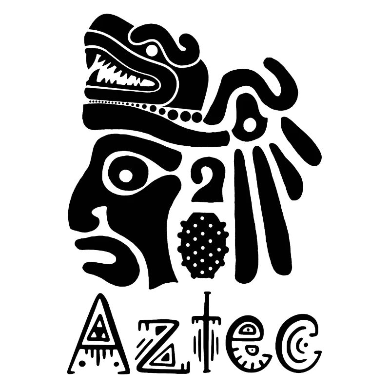 Aztekischer Krieger (Schwarz)