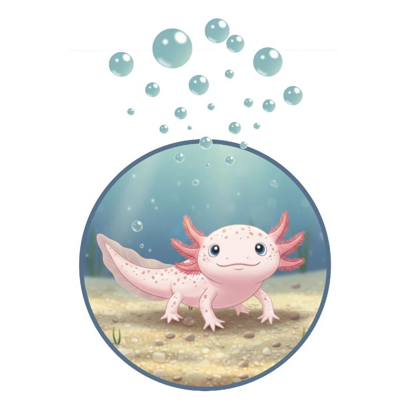 T-Shirt-Design „Axolotl“