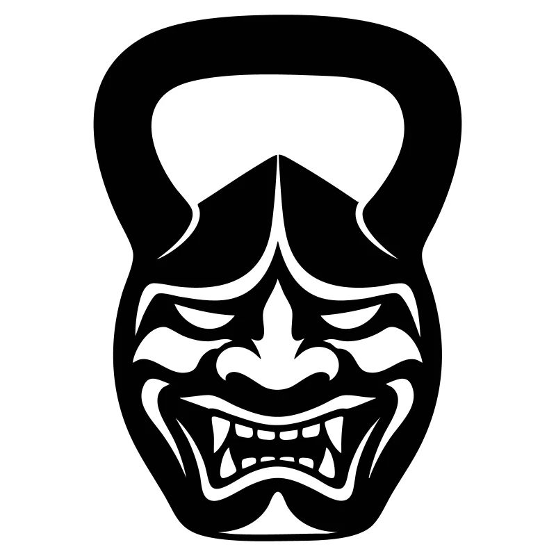 Gym Kettlebell Samurai Maske