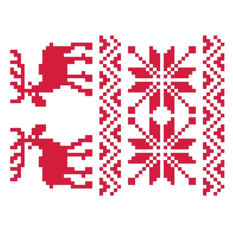 Elch-Muster-Weihnachtspullover