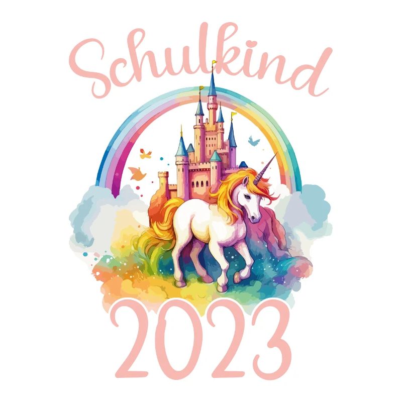 Schulkind 2023 Einschulung Einhorn Schule Schüler