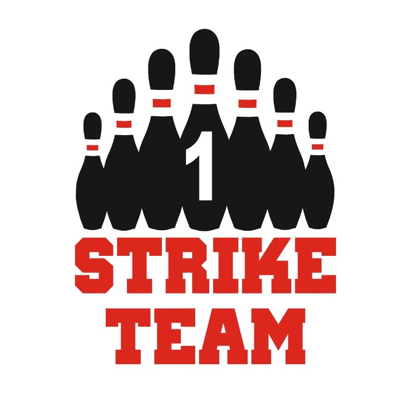 Bowling Bowler Geschenk Strike Team PIN Shirt