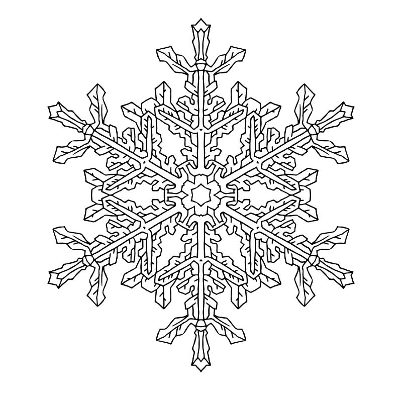 Schneeflocke Mandala
