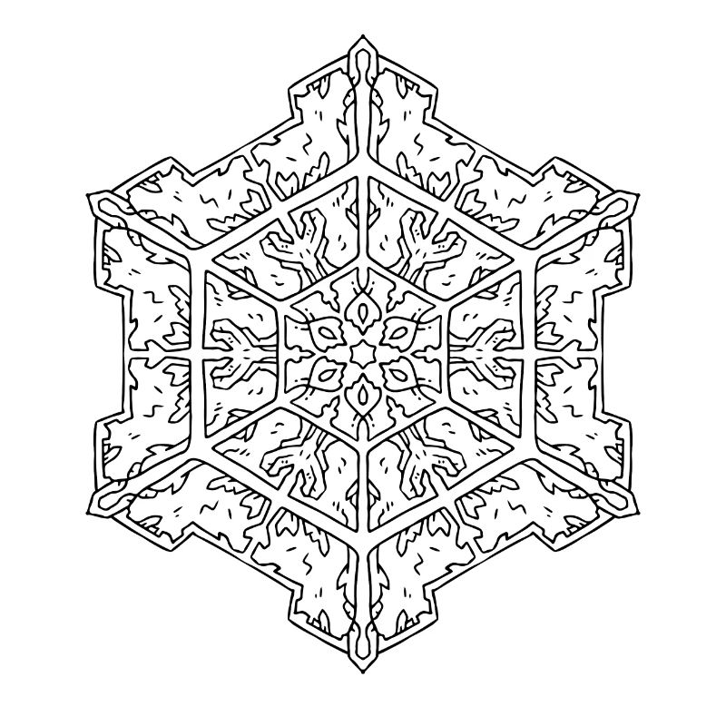 Schneeflocke Mandala