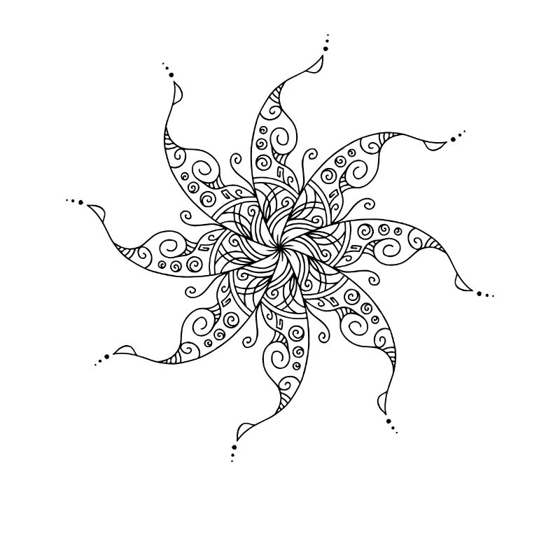 Rotierendes Mandala