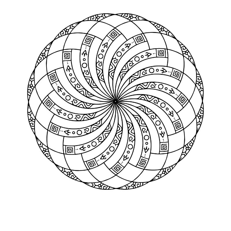 Rotierendes Mandala