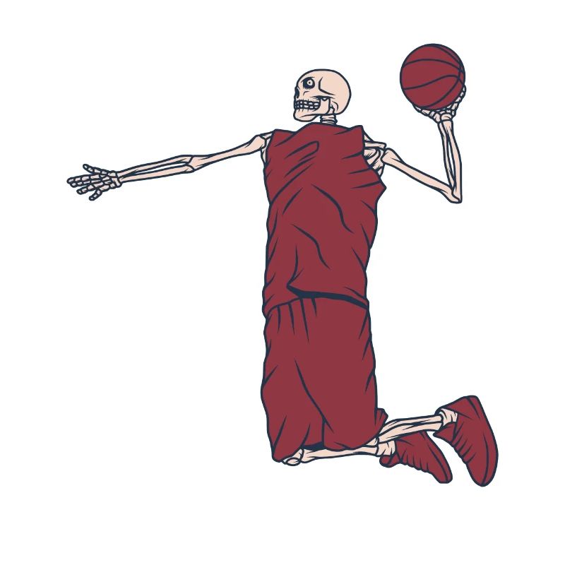 Basketballer Skelett