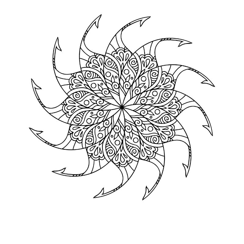 Rotierendes Mandala