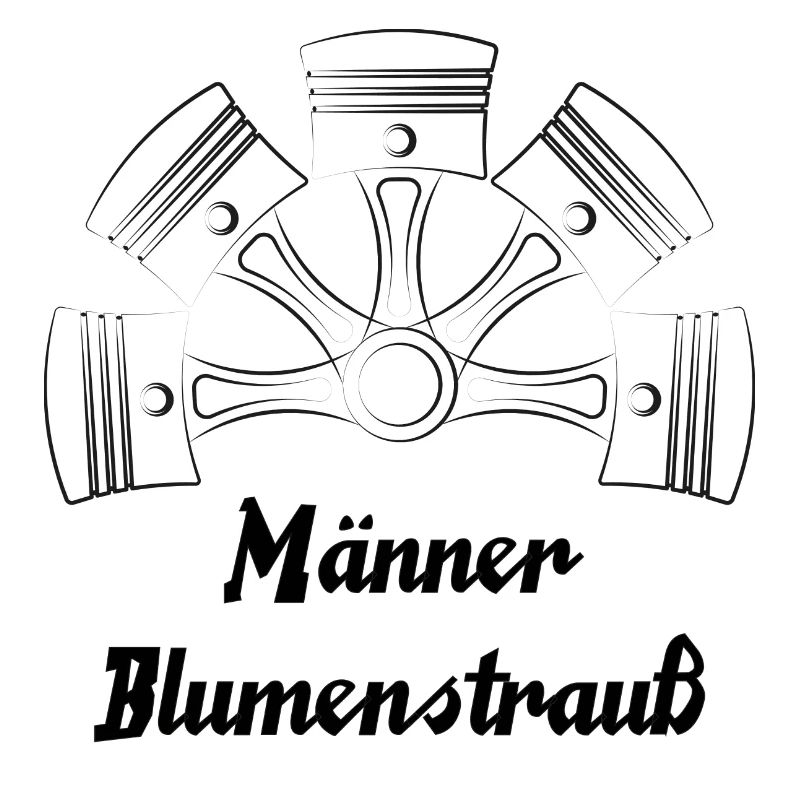 Männer Blumenstrass schwarz