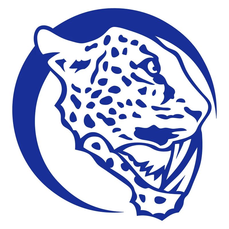 Leoparden Tier-Kreis-Logo