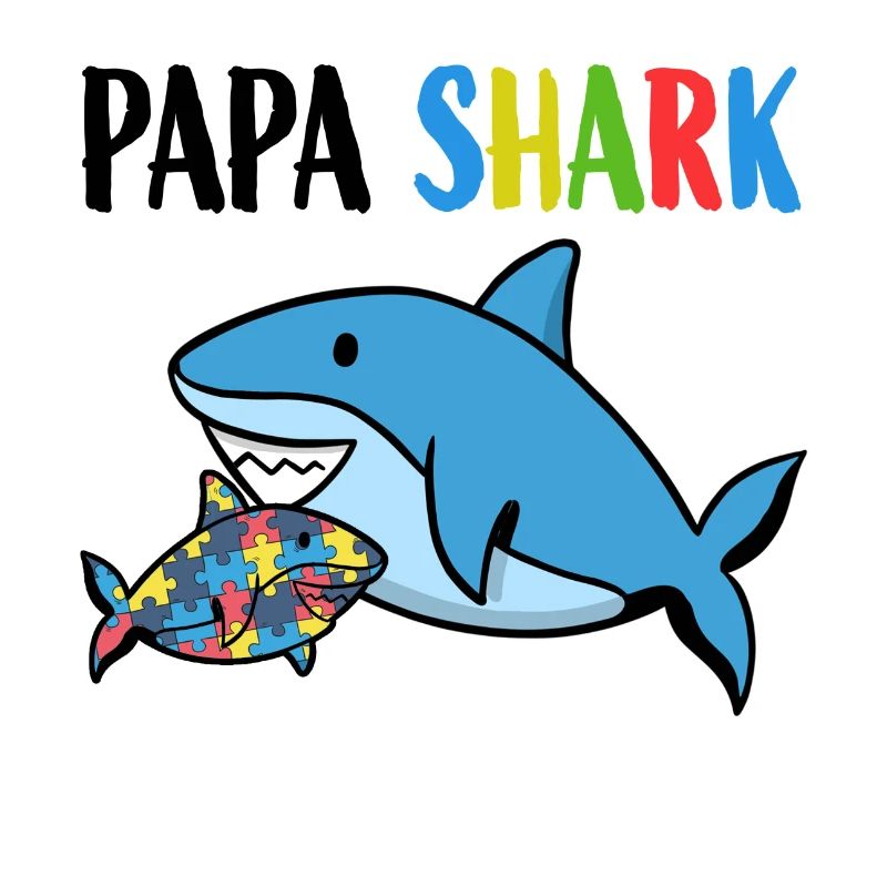 Papa Shark Autismus