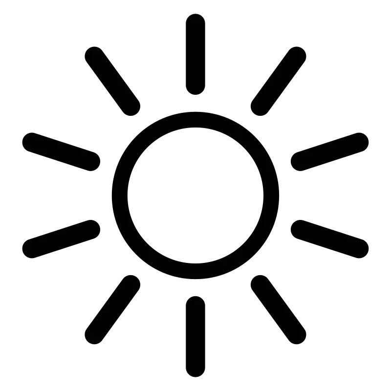 Soleil Dessin à trait forme