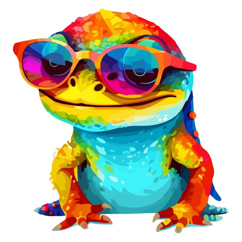 Ouk, die Brillenechse