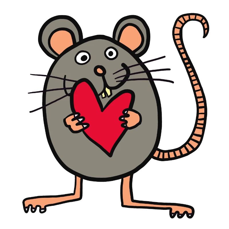Maus mit Herz