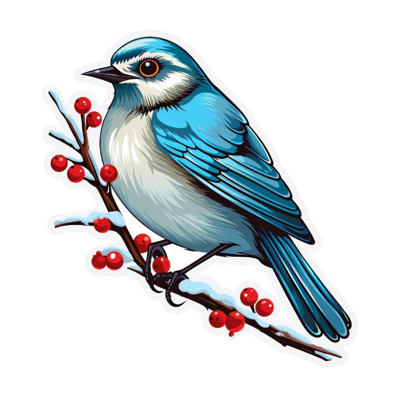 Vogel im Winter